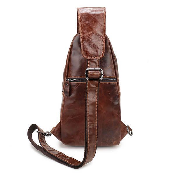 Heren Vintage Lederen Retro Crossbody Tas Borsttas