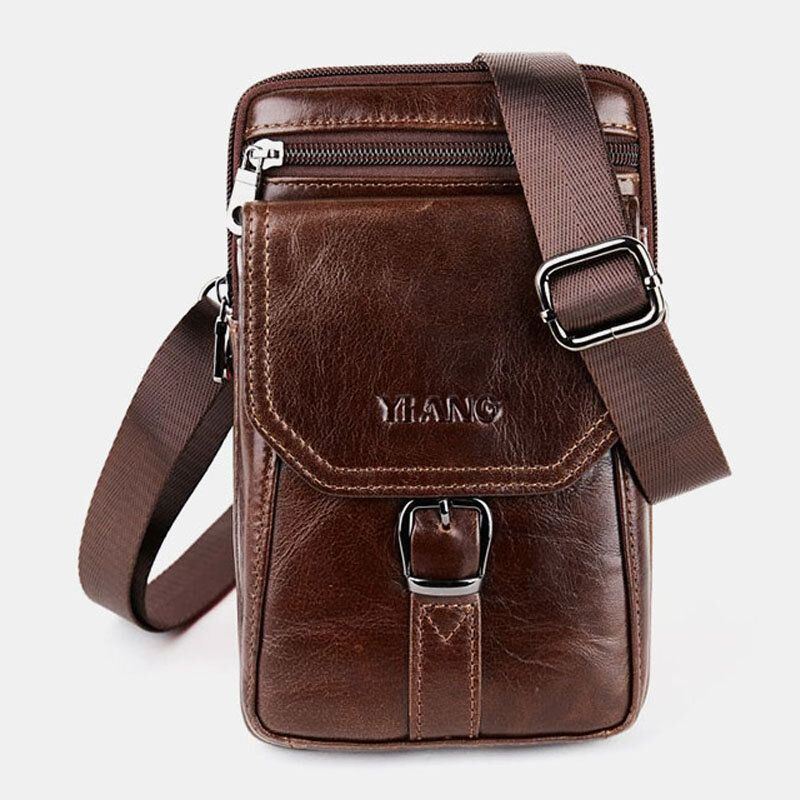 Heren Vintage Schoudertas Crossbody Tas Heuptas Telefoontas