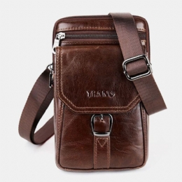 Heren Vintage Schoudertas Crossbody Tas Heuptas Telefoontas