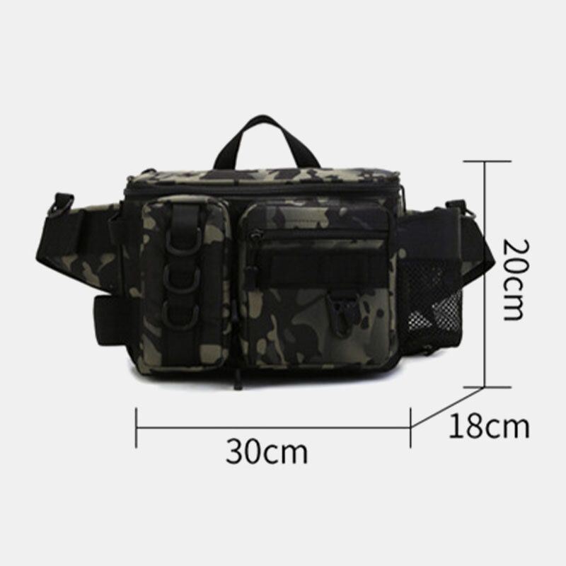 Heren Viszak Multi-pockets Outdoor Tactische Tas Crossbody Tas Heuptas Oxford Camo Patroon