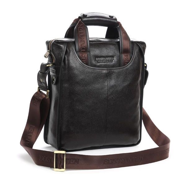 Heren Zakelijke Lederen Crossbody Tas Handtas Schouder Messenger Aktetas