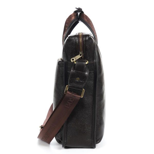 Heren Zakelijke Lederen Crossbody Tas Handtas Schouder Messenger Aktetas