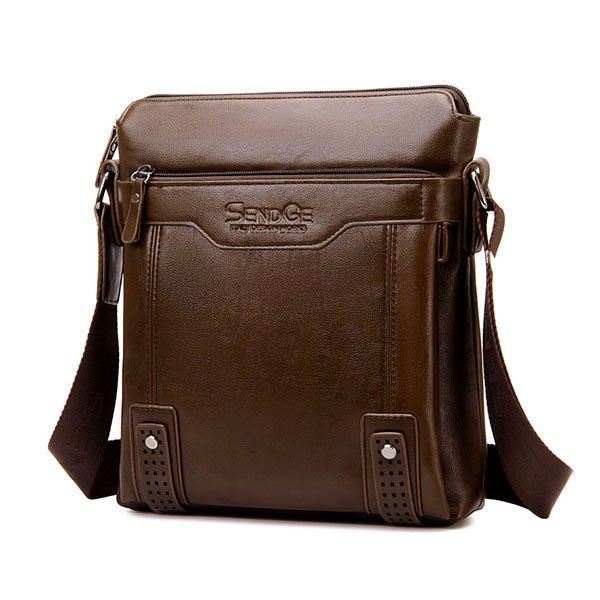 Heren Zakelijke Messenger Bag Solid Crossbody Schoudertas