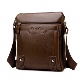 Heren Zakelijke Messenger Bag Solid Crossbody Schoudertas