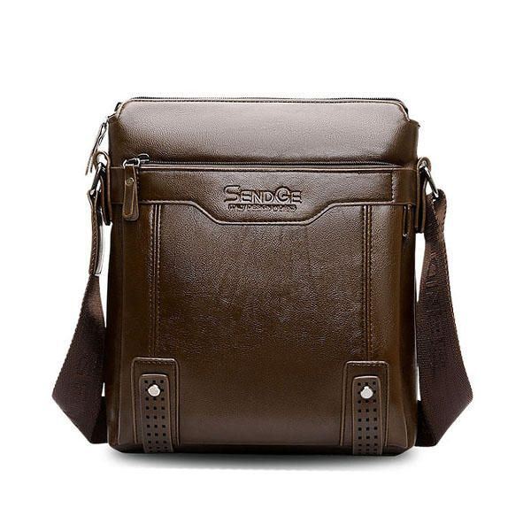 Heren Zakelijke Messenger Bag Solid Crossbody Schoudertas