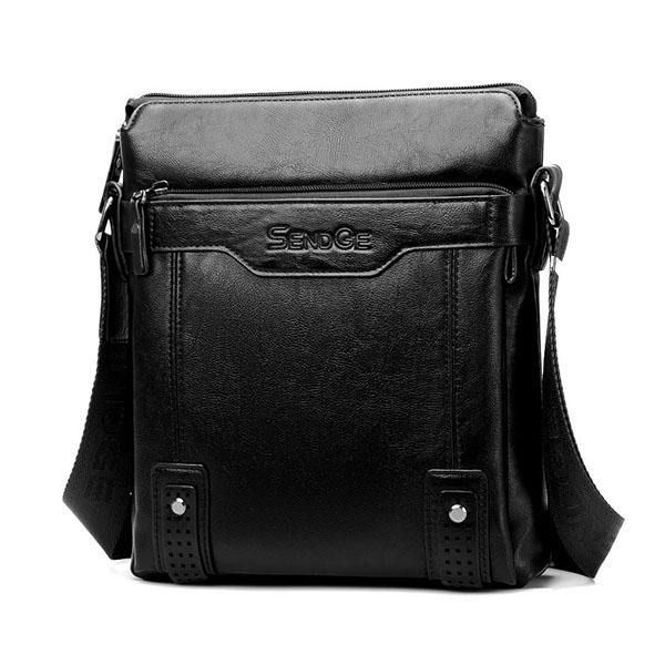 Heren Zakelijke Messenger Bag Solid Crossbody Schoudertas