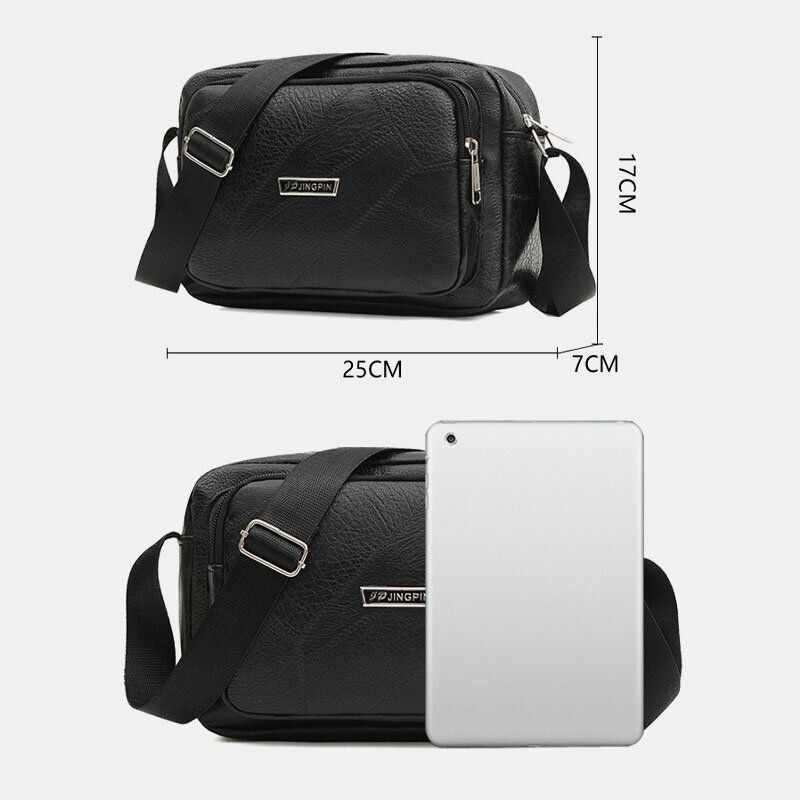 Heren Zakelijke Waterdichte Back Anti-diefstal Zak Multifunctionele Crossbody Tas Schoudertas