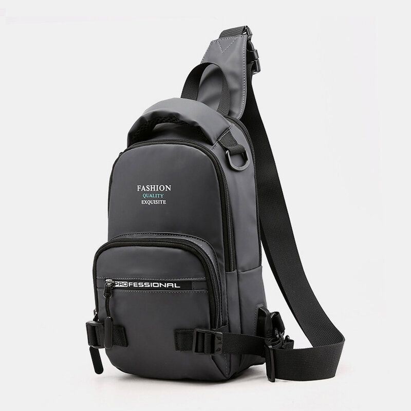 Herenmode Lichtgewicht Multifunctionele Crossbody Tas Schoudertas Borsttas Rugzak Met Usb-oplaadpoort