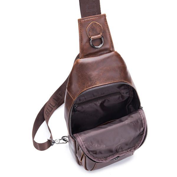 Lederen Tas Vintage Sling Bag Borsttas Voor Heren