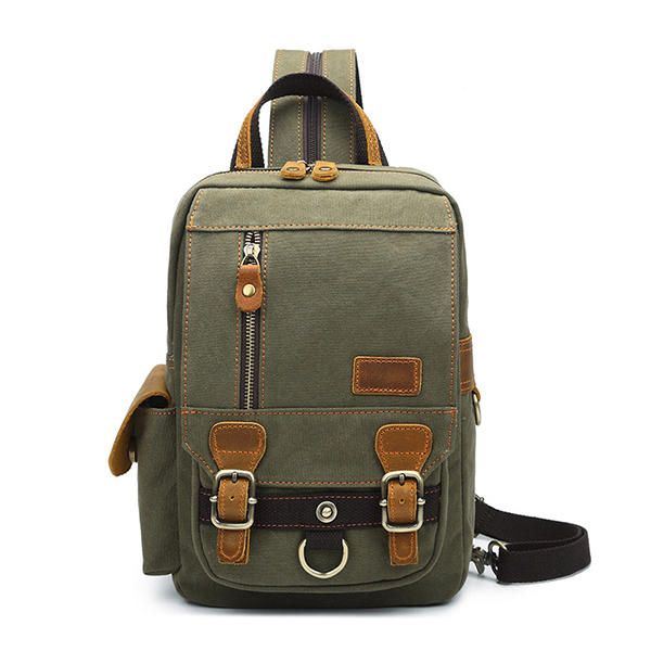 Multifunctionele Canvas Casual Tas Voor Heren Schoudertas Schoudertas