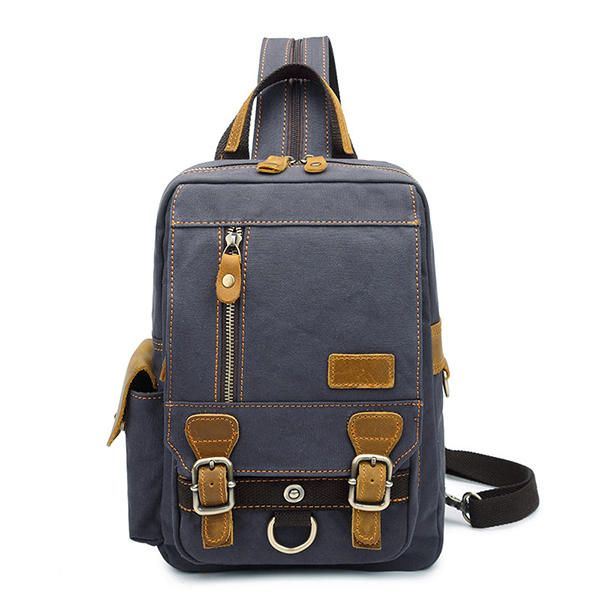 Multifunctionele Canvas Casual Tas Voor Heren Schoudertas Schoudertas