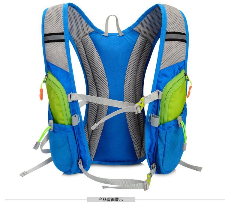 Nylon Outdoor Tassen Wandelrugzak Vest Waterdicht Hardlopen Fietsrugzak Voor 2l Waterzak Voor Heren