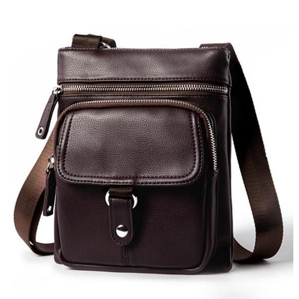 Vintage Zakelijke Casual Multifunctionele Crossbodytas Voor Heren