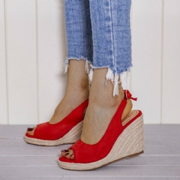 Dames Comfortabele Ademende Slingback Casual Wedges Sandalen