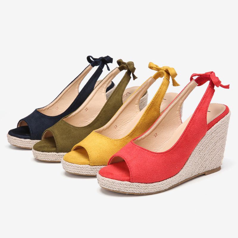 Dames Comfortabele Ademende Slingback Casual Wedges Sandalen