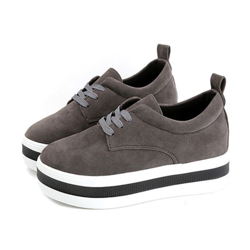 Platforms Dames Casual Platte Hak Veterschoenen