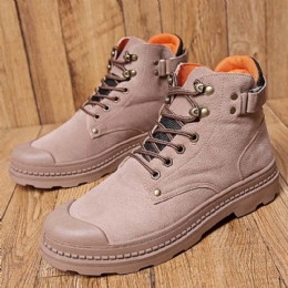 Anti-collision Teen Cap Leather Outdoor Wandelschoenen Voor Heren