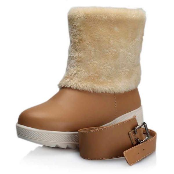 Bontvoering Warm Houden Dames Winter Casual Platte Snowboots