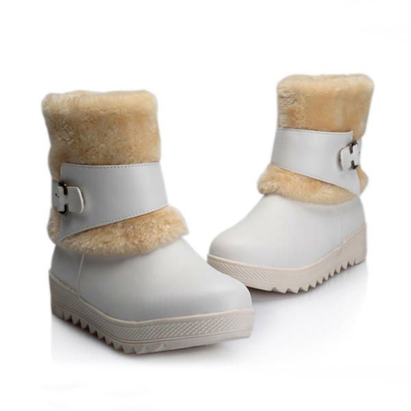 Bontvoering Warm Houden Dames Winter Casual Platte Snowboots