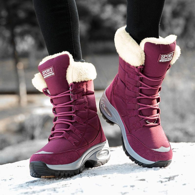 Dames Antislip Pluche Voering Warme Snowboots