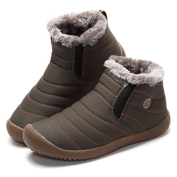 Dames Big Size Winter Unisex Katoenen Snowboots Warm Houden Outdoor Pluche Enkellaarsjes