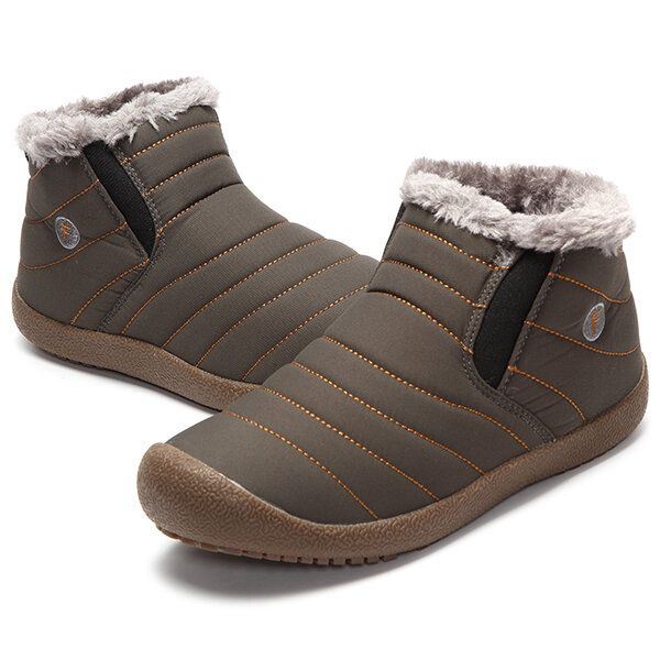 Dames Big Size Winter Unisex Katoenen Snowboots Warm Houden Outdoor Pluche Enkellaarsjes