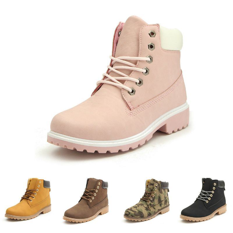 Dames Bontvoering Veterschoenen Outdoor Winter Casual Sneeuw Enkellaarsjes