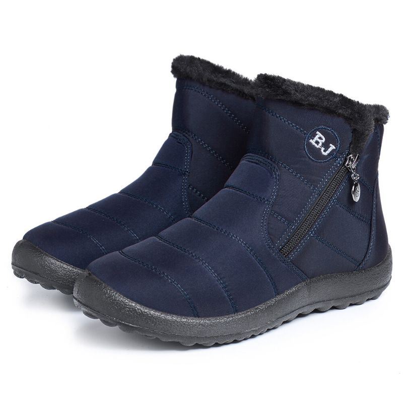 Dames Casual Warm Houden Enkel Snowboots Met Rits