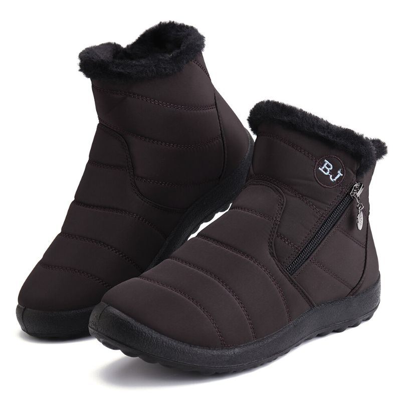 Dames Casual Warm Houden Enkel Snowboots Met Rits