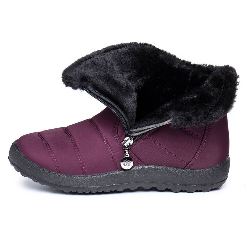 Dames Casual Warm Houden Enkel Snowboots Met Rits