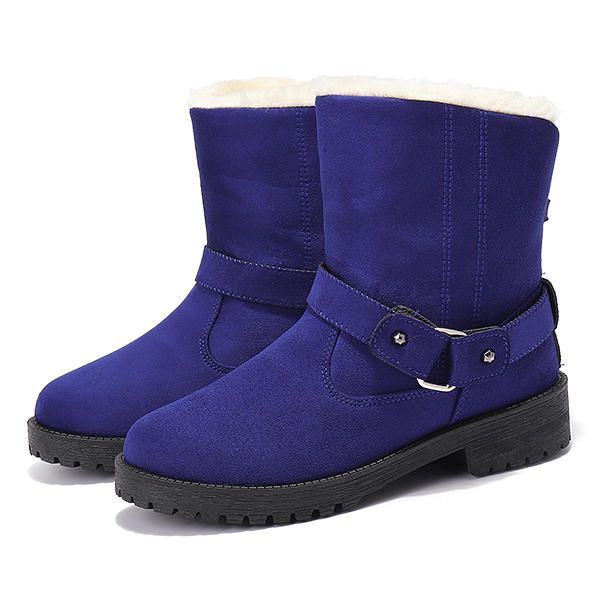 Dames Grote Maat Winter Bontvoering Houd Warme Snowboots