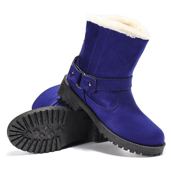 Dames Grote Maat Winter Bontvoering Houd Warme Snowboots