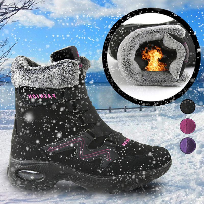 Dames Luchtkussen Zachte Zool Warme Outdoor Snowboots