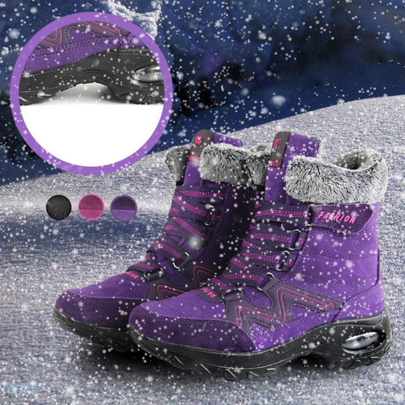 Dames Luchtkussen Zachte Zool Warme Outdoor Snowboots