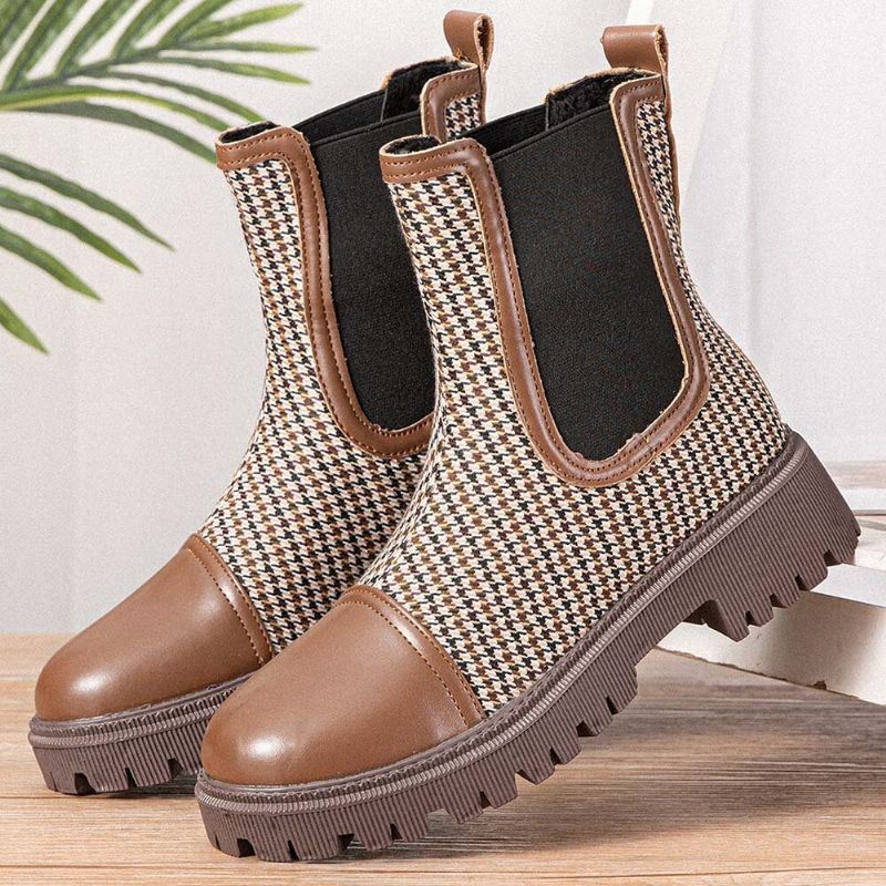 Dames Retro Mode Casual Comfortabele Platform Chelsea Boots