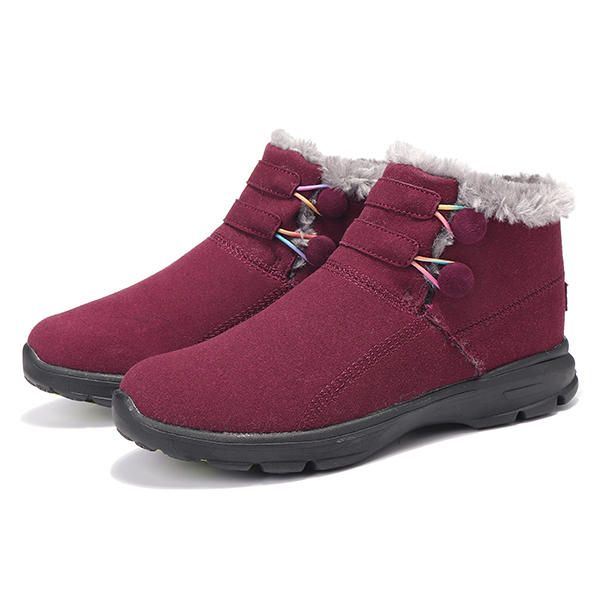 Dames Snowboots Bontvoering Katoen Antislip Outdoor Sportschoenen