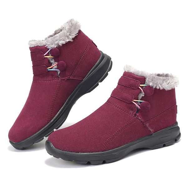 Dames Snowboots Bontvoering Katoen Antislip Outdoor Sportschoenen