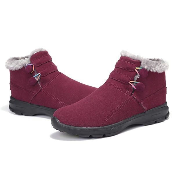 Dames Snowboots Bontvoering Katoen Antislip Outdoor Sportschoenen