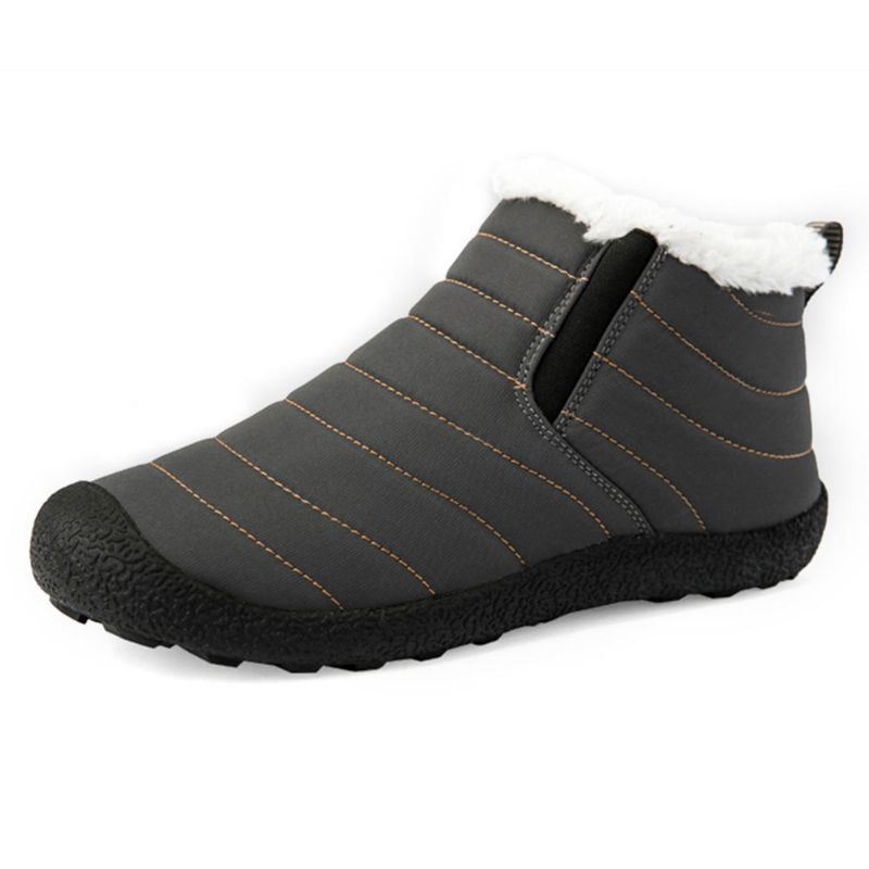 Dames Waterdichte Warme Sneeuw Slip-on Outdoor Enkellaarsjes