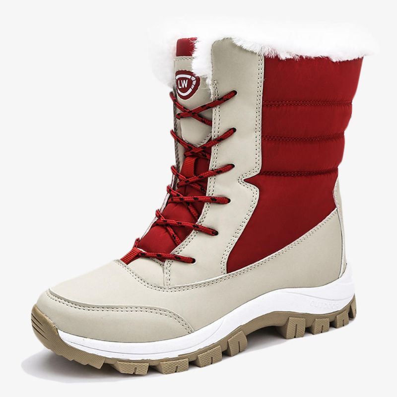 Dames Winter Warm Pluche Voering Casual Halfhoge Snowboots