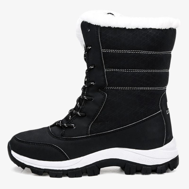 Dames Winter Warm Pluche Voering Casual Halfhoge Snowboots