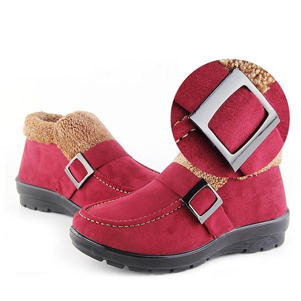 Enkellaarsjes Dames Winter Bontvoering Warm Houden Snowboots