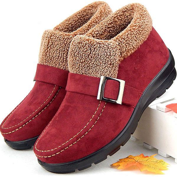 Enkellaarsjes Dames Winter Bontvoering Warm Houden Snowboots