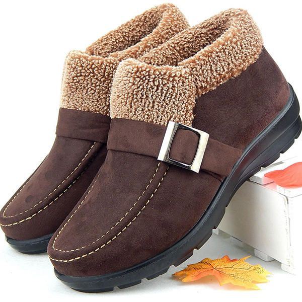 Enkellaarsjes Dames Winter Bontvoering Warm Houden Snowboots