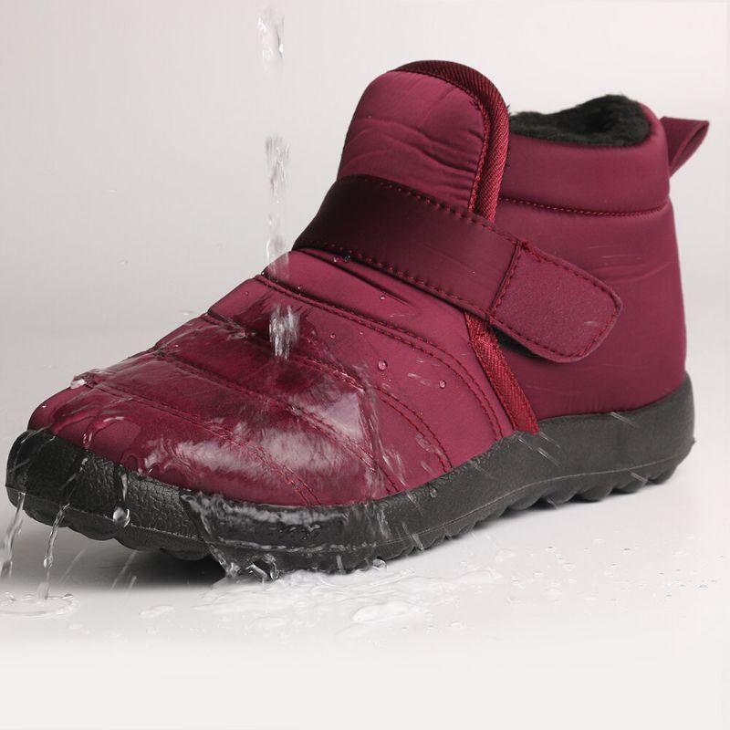 Grote Maat Dames Klittenband Waterdichte Lichtgewicht Enkel Winter Snowboots