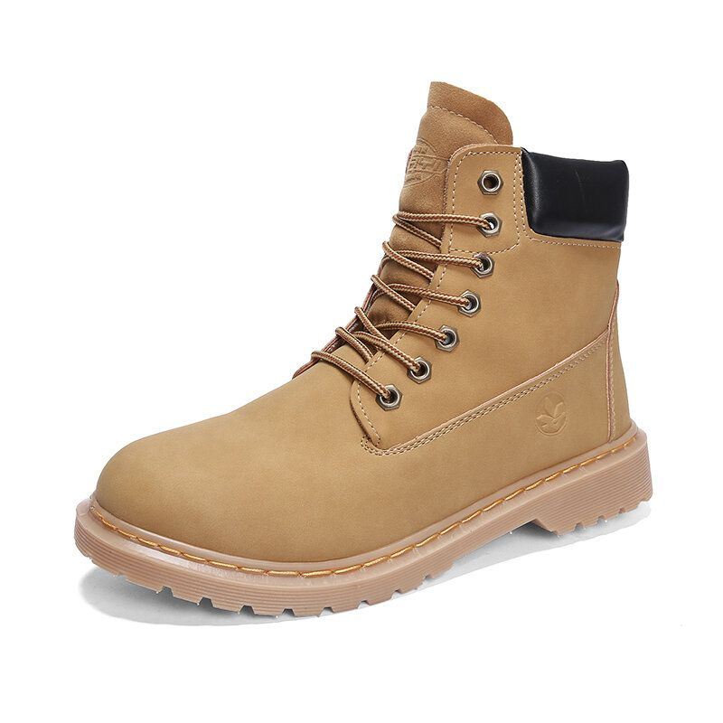 Heren Antislip Ronde Neus Korte Casual Martin Boots Tooling Boots