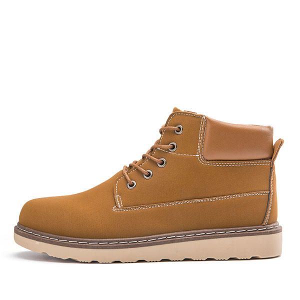 Heren Casual Comfortabele Leren Veterschoenen