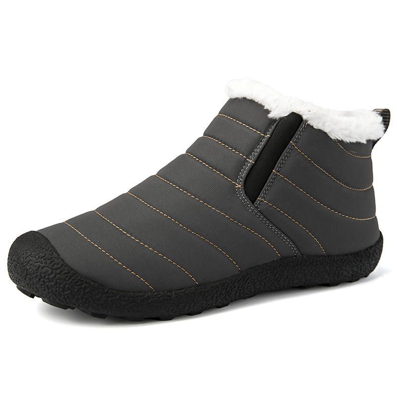 Heren Casual Warme Waterdichte Slip On Snowboots