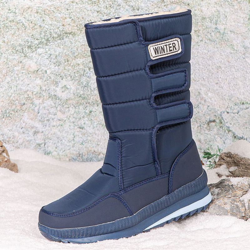 Heren Hoge Dichtheid Oxford Doek Waterdicht Antislip Rusland Dikker Plus Fluwelen Warmte Mid-buis Noordoosten Snowboots