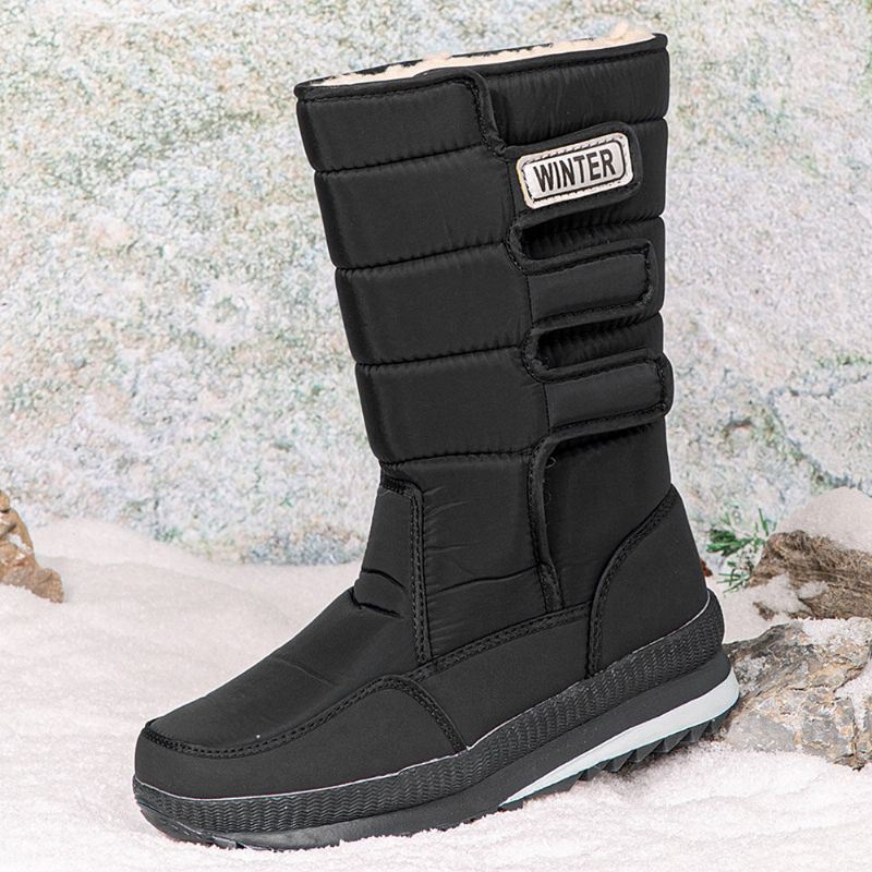 Heren Hoge Dichtheid Oxford Doek Waterdicht Antislip Rusland Dikker Plus Fluwelen Warmte Mid-buis Noordoosten Snowboots